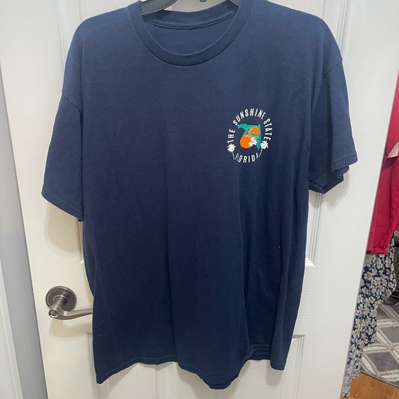 Blue Short Sleeve Tee with Florida Graphic - Picture 5 of 5
